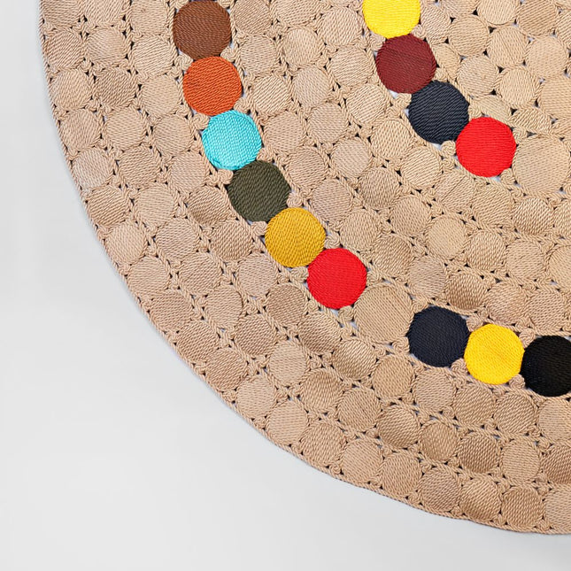 Multicolor Round Rug