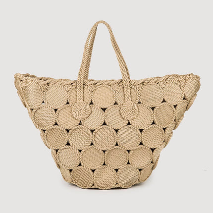 Bolsa De Playa Nissi Woven Circes