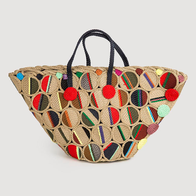 Nissi Woven Circes Beach Bag